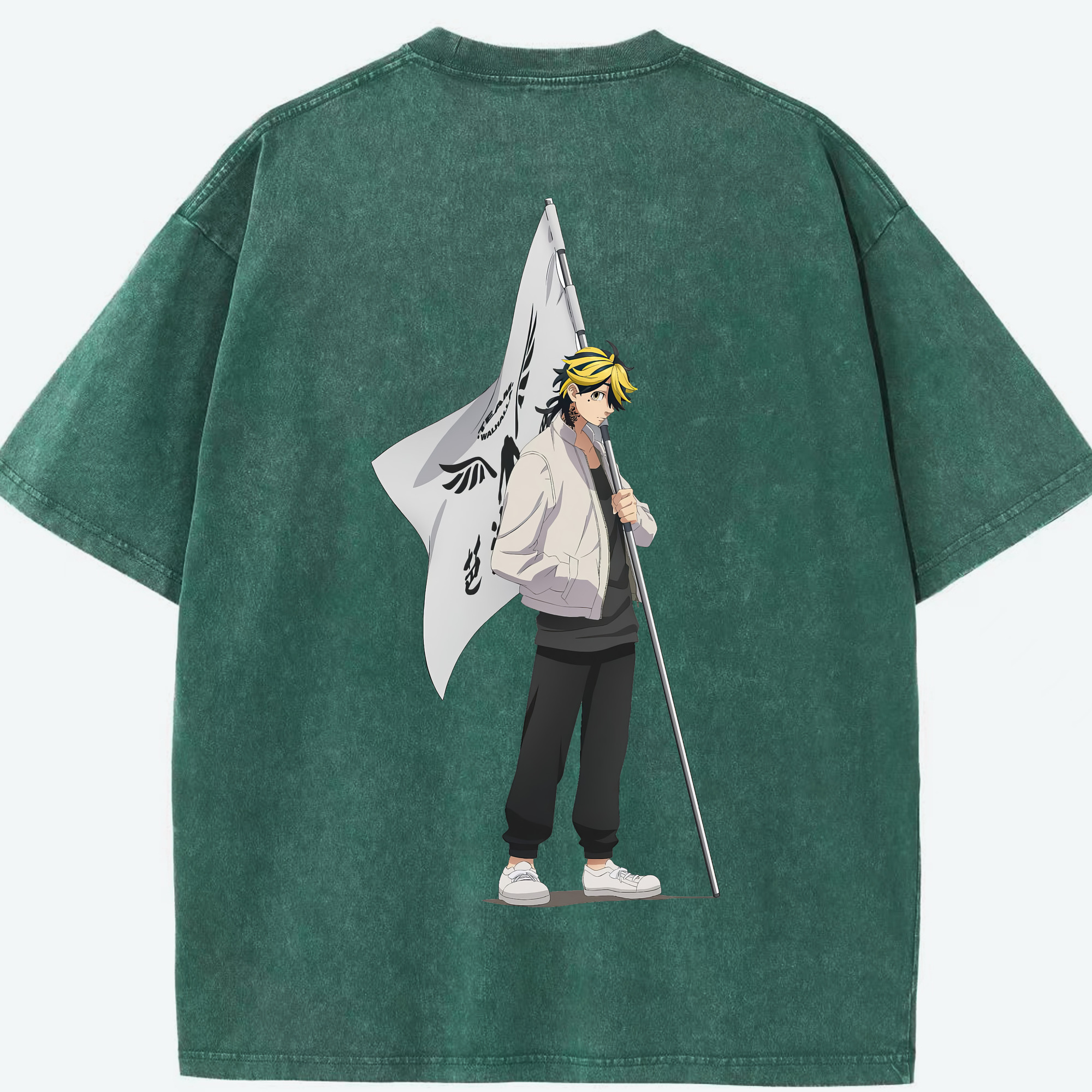 （画像用） 東京リベンジャーズ Tokyo Revengers 綿100% ヴィンテージ風 半袖Tシャツ（背面プリント）
